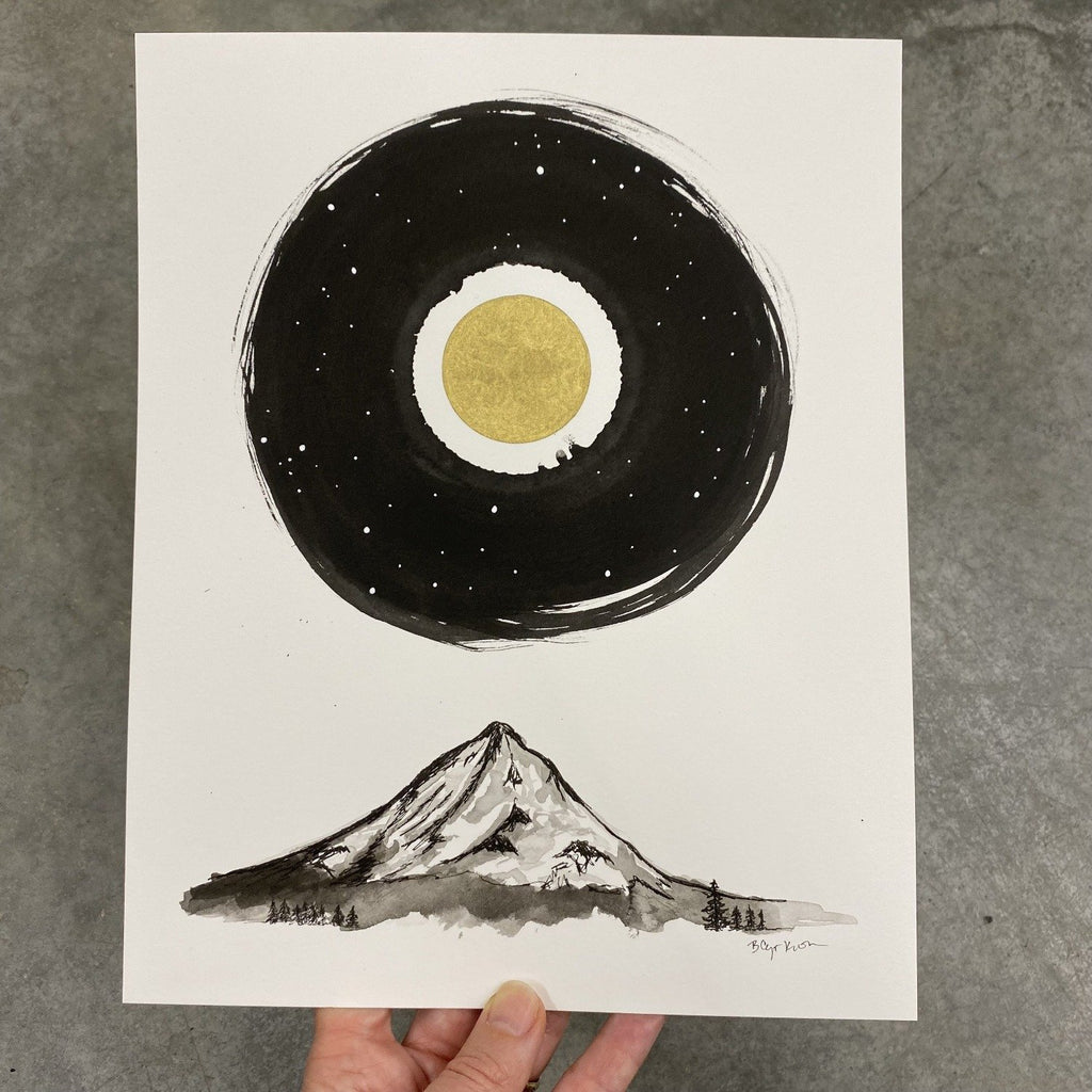 Connect - Art Print - Inktober 2021 - Day 26 - hand embellished print