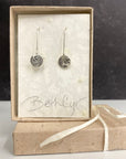 Landscape Earrings - Bird, Tree and Mountain Sterling Silver Drop Dangle Earrings - Ready to Ship
