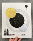 Eclipse Season - Taurus and Scorpio - Original Drawing - 8" x 10"