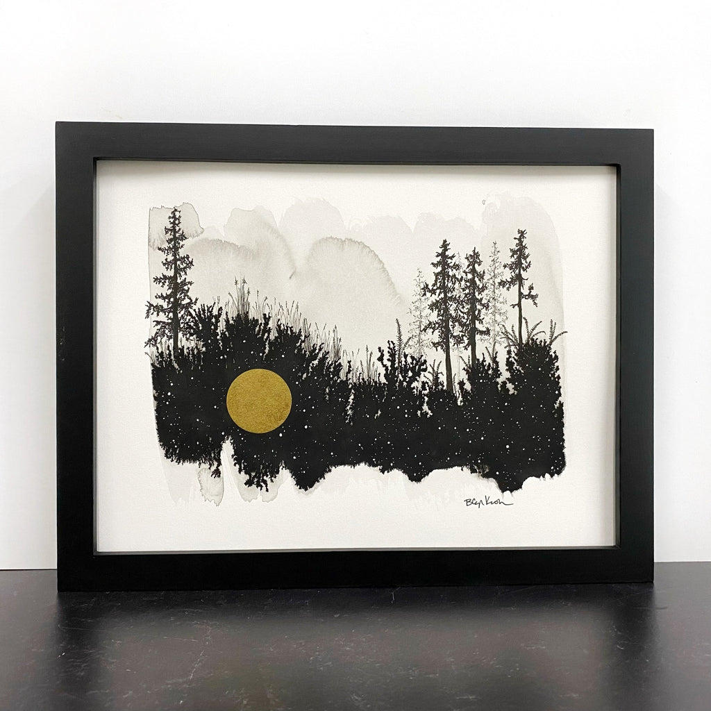 Beauty in the Upside Down 71 - Wildflower Forest - Original Drawing - 9”x12”