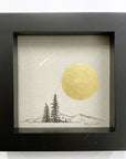 Shooting Star, Moon, Mountain and Tree pair - Grey and Gold Collection