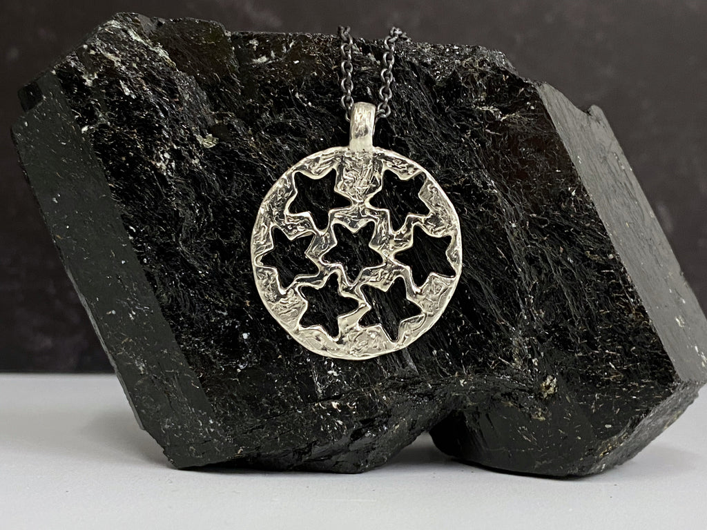 Multi Star Pendant in sterling silver - ready to ship