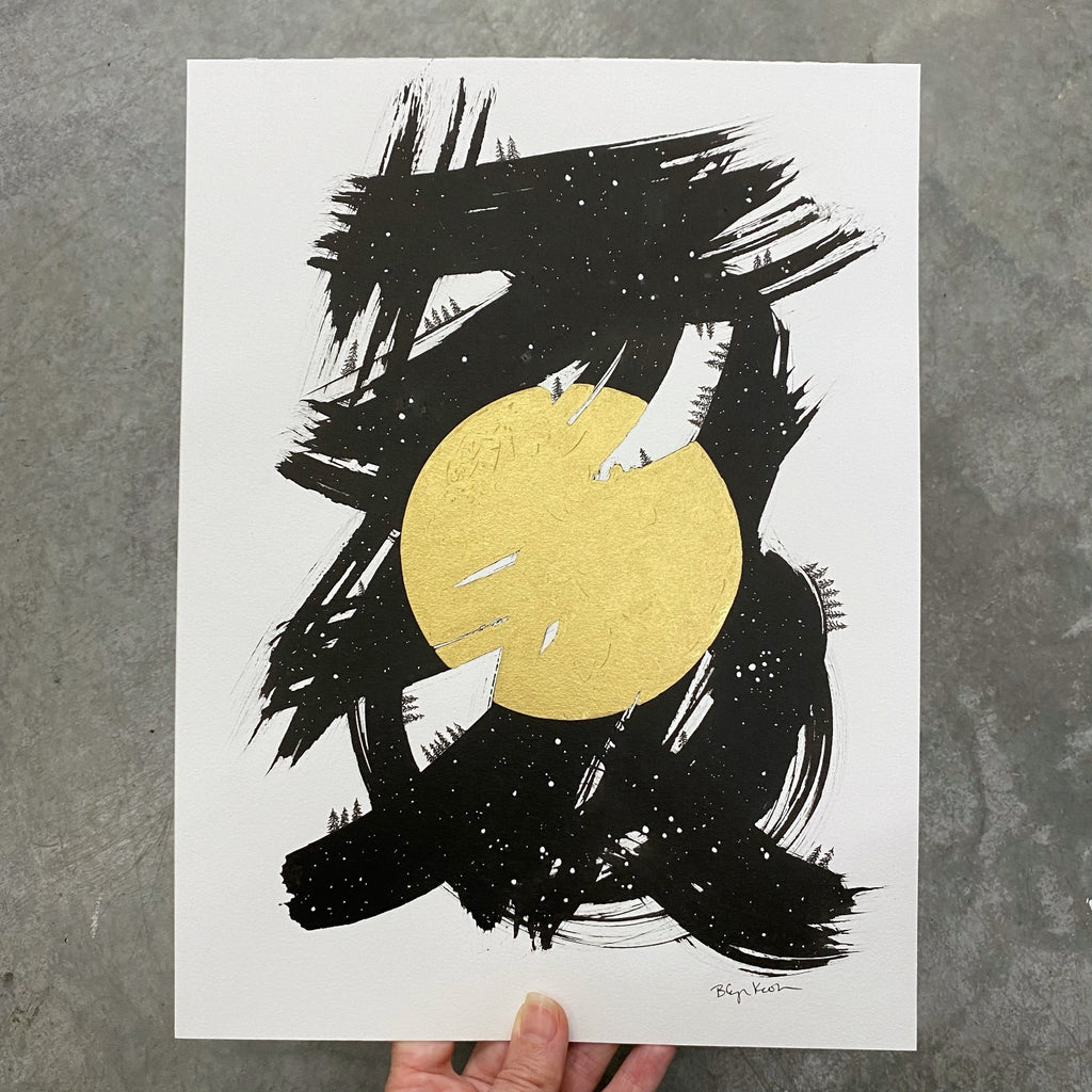 Weathering the Solar Storm - Original Drawing - 9" x 12"
