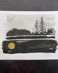 Beauty in the Upside Down 17 - Forest Wetlands 2 - Original Drawing - 6”x8”