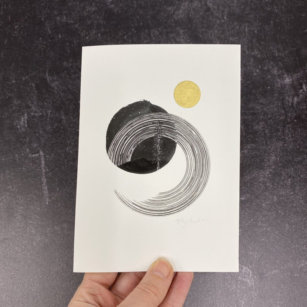 Space and Time Notecards - Card Size 4.5 x 6.25 - print to order