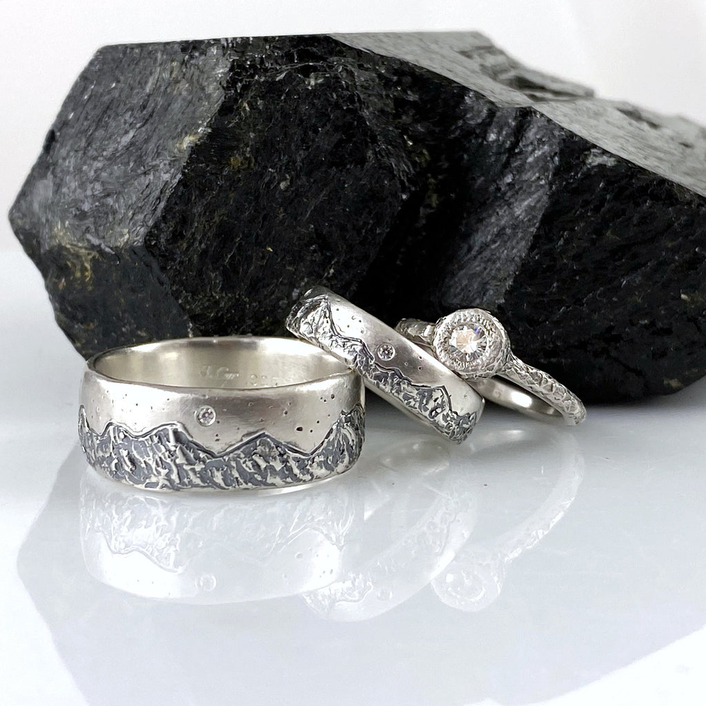 Custom Ring for Miryam - 3mm band with moissanite