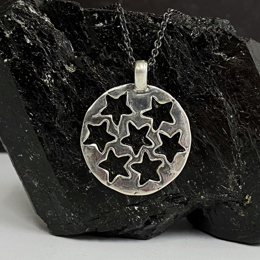 Multi Star Pendant in sterling silver - ready to ship