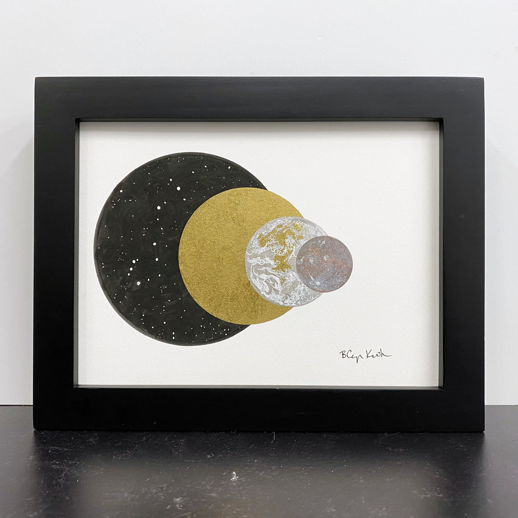Eclipse in Scorpio - Original Drawing - 6”x8”