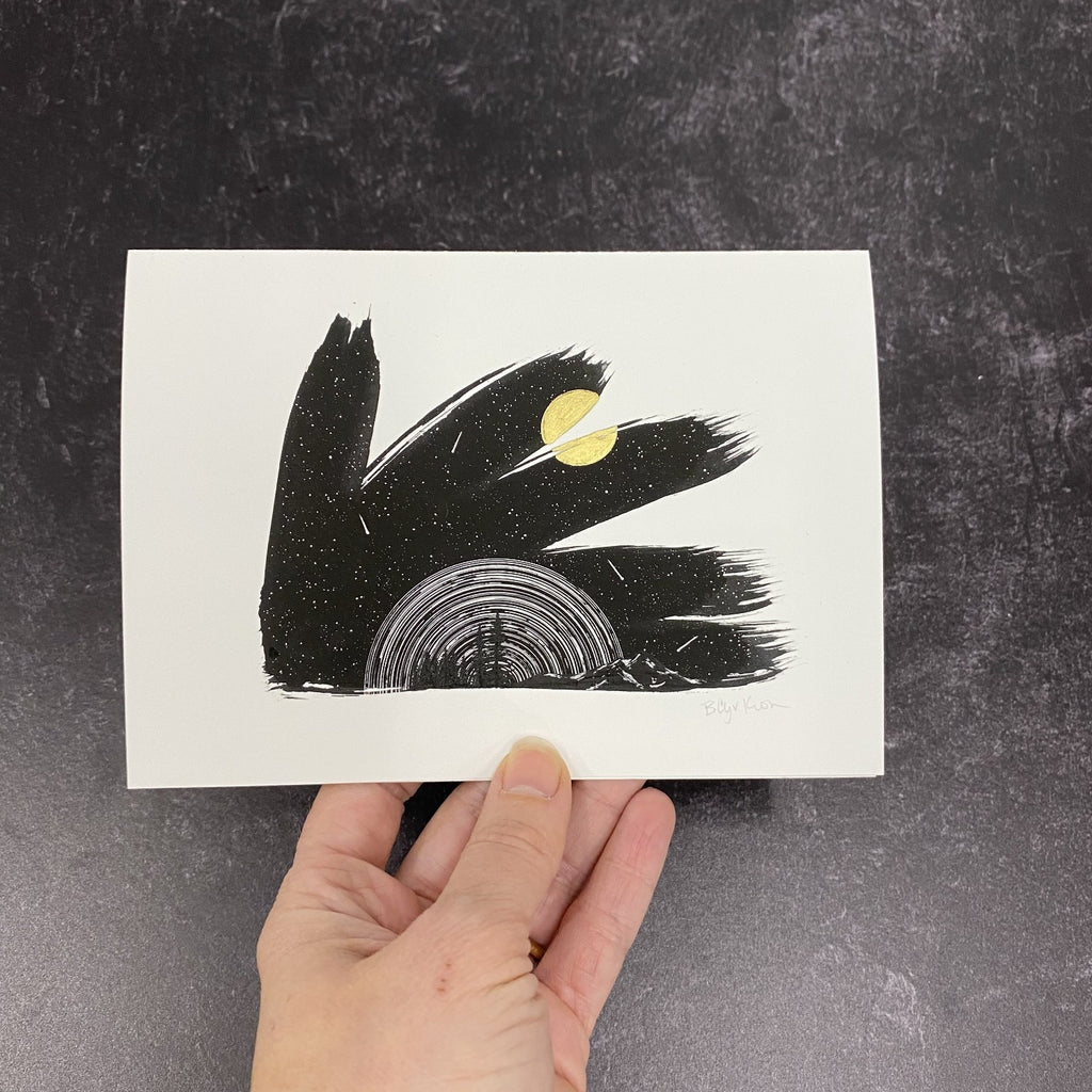 Space and Time Notecards - Card Size 4.5 x 6.25 - print to order