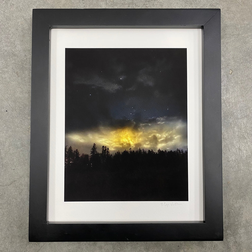 Glowing Moonrise over the trees - Photo Composite Print 6
