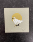 Snowy Egret - Grey and Gold Collection