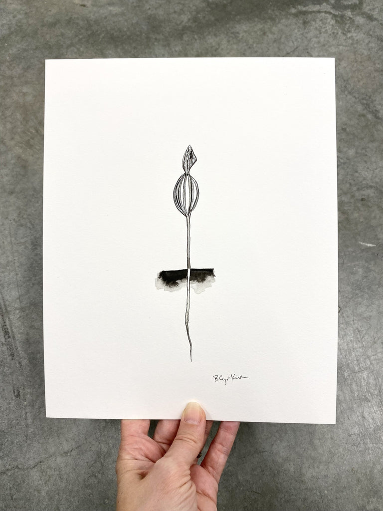 Sprout - Original Art - Inktober 2021 - Day 20 - pen and ink drawing