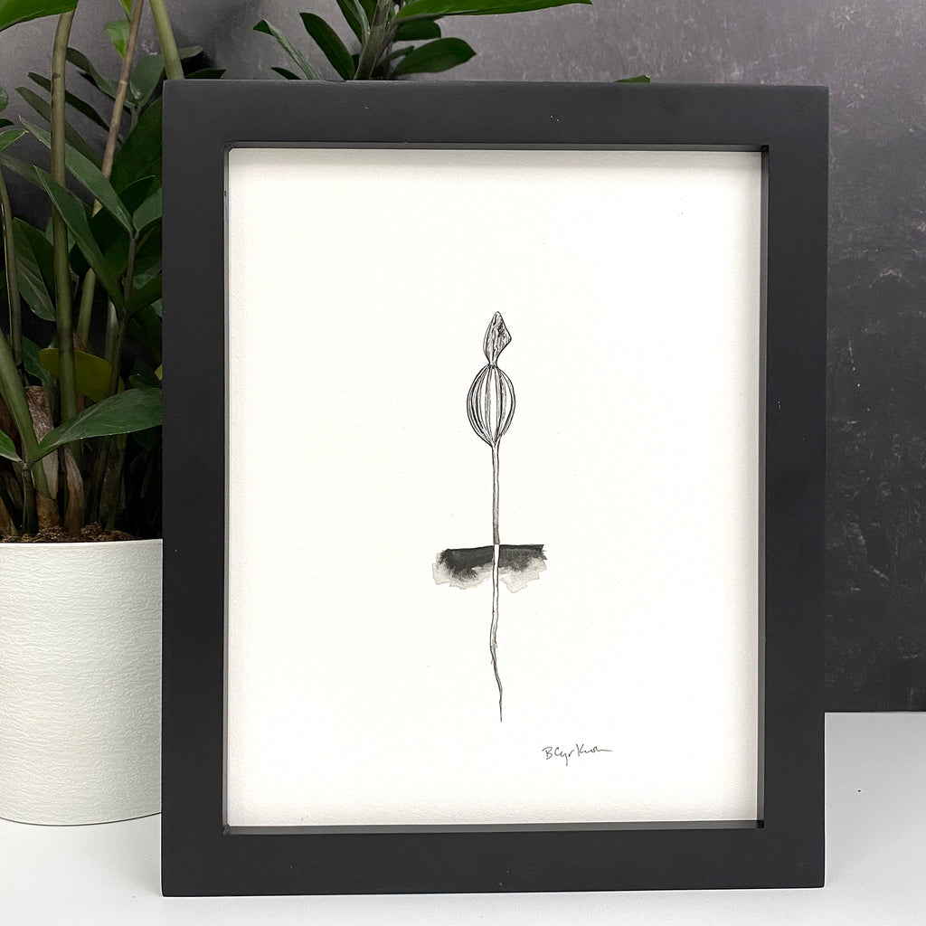 Sprout - Original Art - Inktober 2021 - Day 20 - pen and ink drawing