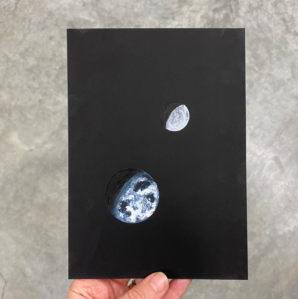 Earth and Moon - Print to Order