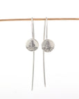 Landscape Earrings - Tree and Water Sterling Silver Drop Dangle Earrings - Ready to Ship
