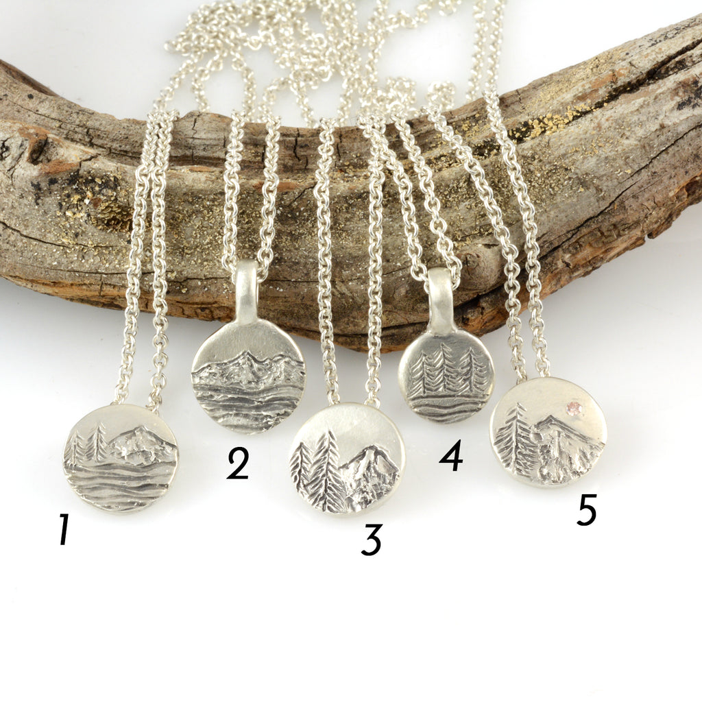 Landscape Pendants - Sterling Silver - Ready to Ship