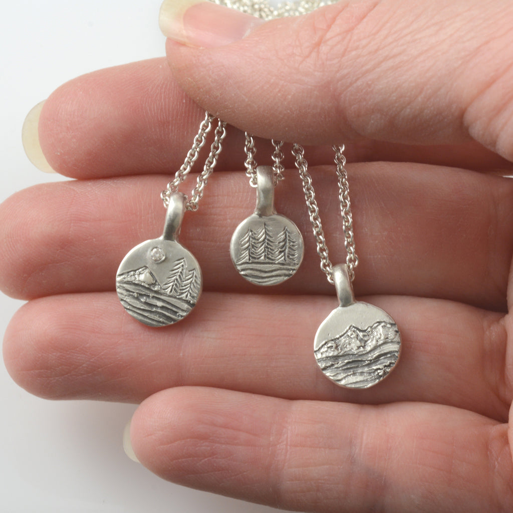 Landscape Pendants - Sterling Silver - Ready to Ship