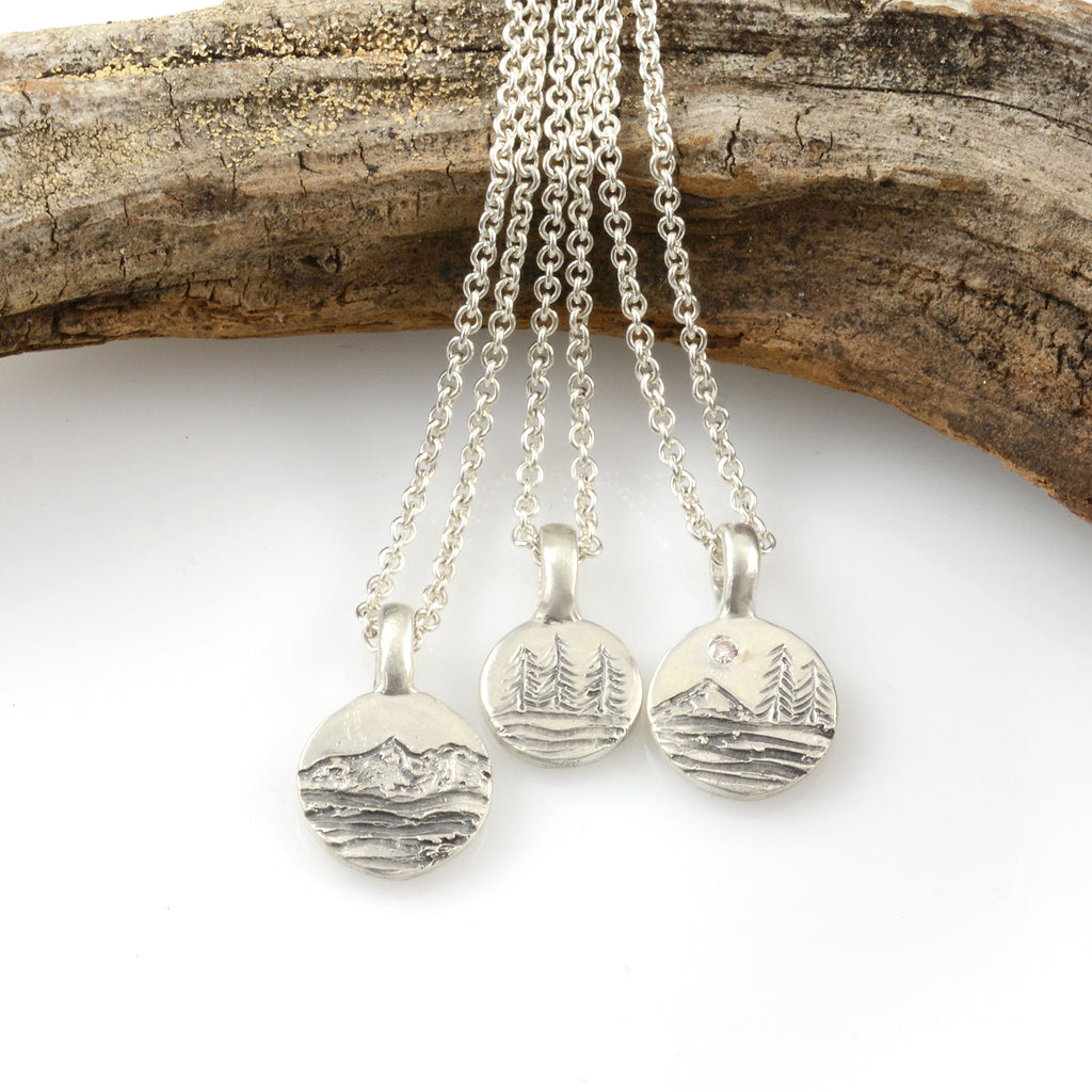 Landscape Pendants - Sterling Silver - Ready to Ship