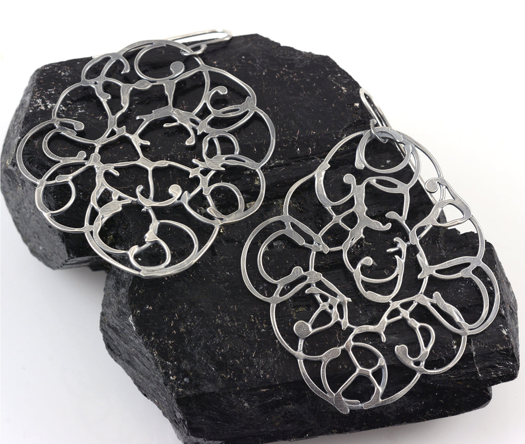 Organic Vine Earrings - Size Medium - Ready to Ship