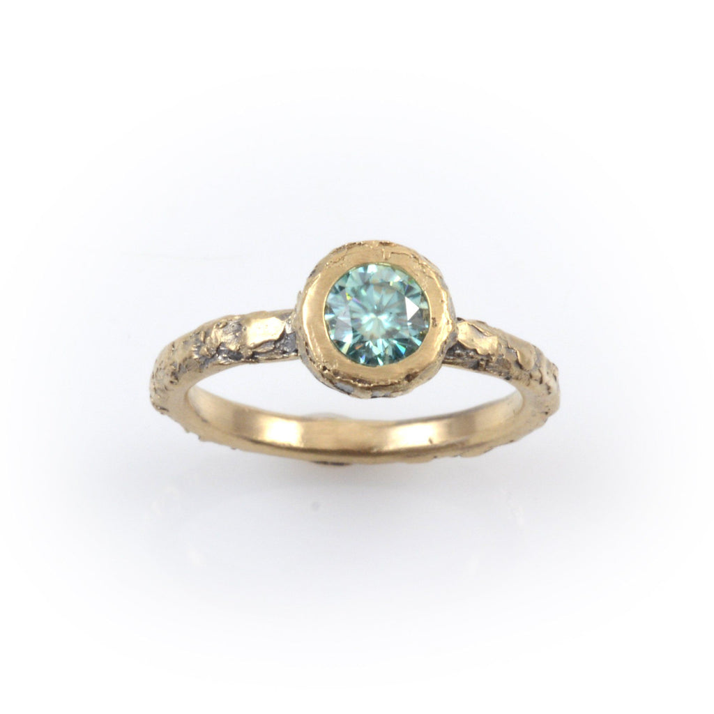 Mountain Engagement Ring with Moissanite and mountain pendant - final payment - Beth Cyr Handmade Jewelry