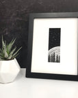 Orion Beyond Space and Time -Trees and Star Trails - Pen and Ink Drawing Print - Beth Cyr Handmade Jewelry