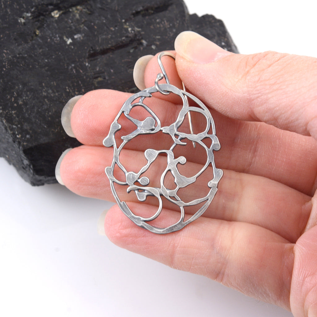 Oval Vine Earrings - Size Small - Ready to Ship