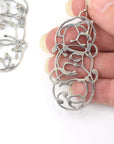 Oval Vine Earrings - Size Medium - Ready to Ship