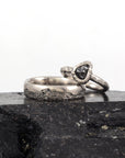 Custom order for Sean - mountain rings in palladium/silver - Beth Cyr Handmade Jewelry