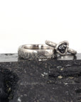 Custom order for Sean - mountain rings in palladium/silver - Beth Cyr Handmade Jewelry