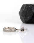 Custom order for Sean - mountain rings in palladium/silver - Beth Cyr Handmade Jewelry