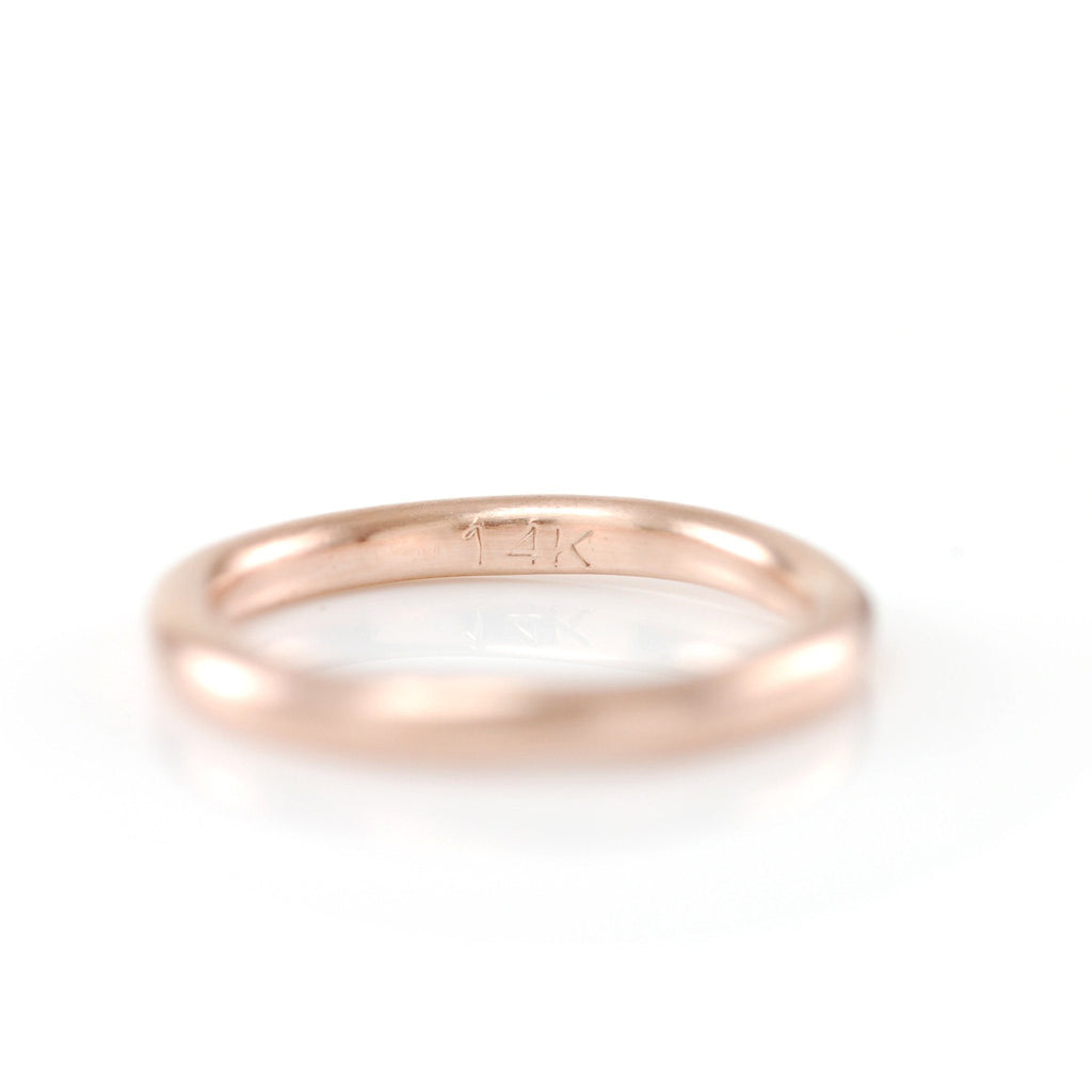 Simplicity Ring in 14k Rose Gold - size 3 3/4 - Ready to Ship - Beth Cyr Handmade Jewelry
