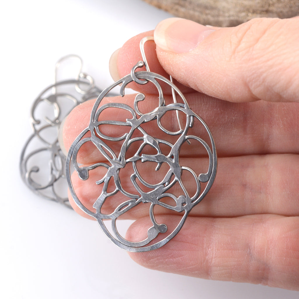Vine Earrings - Size Smallish - Ready to Ship