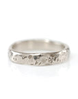 Tooled with Love Hammered Ring in Palladium White Gold - Size 5 3/4 - Ready to Ship - Beth Cyr Handmade Jewelry