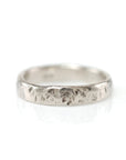 Tooled with Love Hammered Ring in Palladium White Gold - Size 5 3/4 - Ready to Ship - Beth Cyr Handmade Jewelry