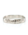 Tooled with Love Hammered Ring in Palladium White Gold - Size 5 3/4 - Ready to Ship - Beth Cyr Handmade Jewelry