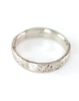 Tooled with Love Hammered Ring in Palladium White Gold - Size 5 3/4 - Ready to Ship - Beth Cyr Handmade Jewelry