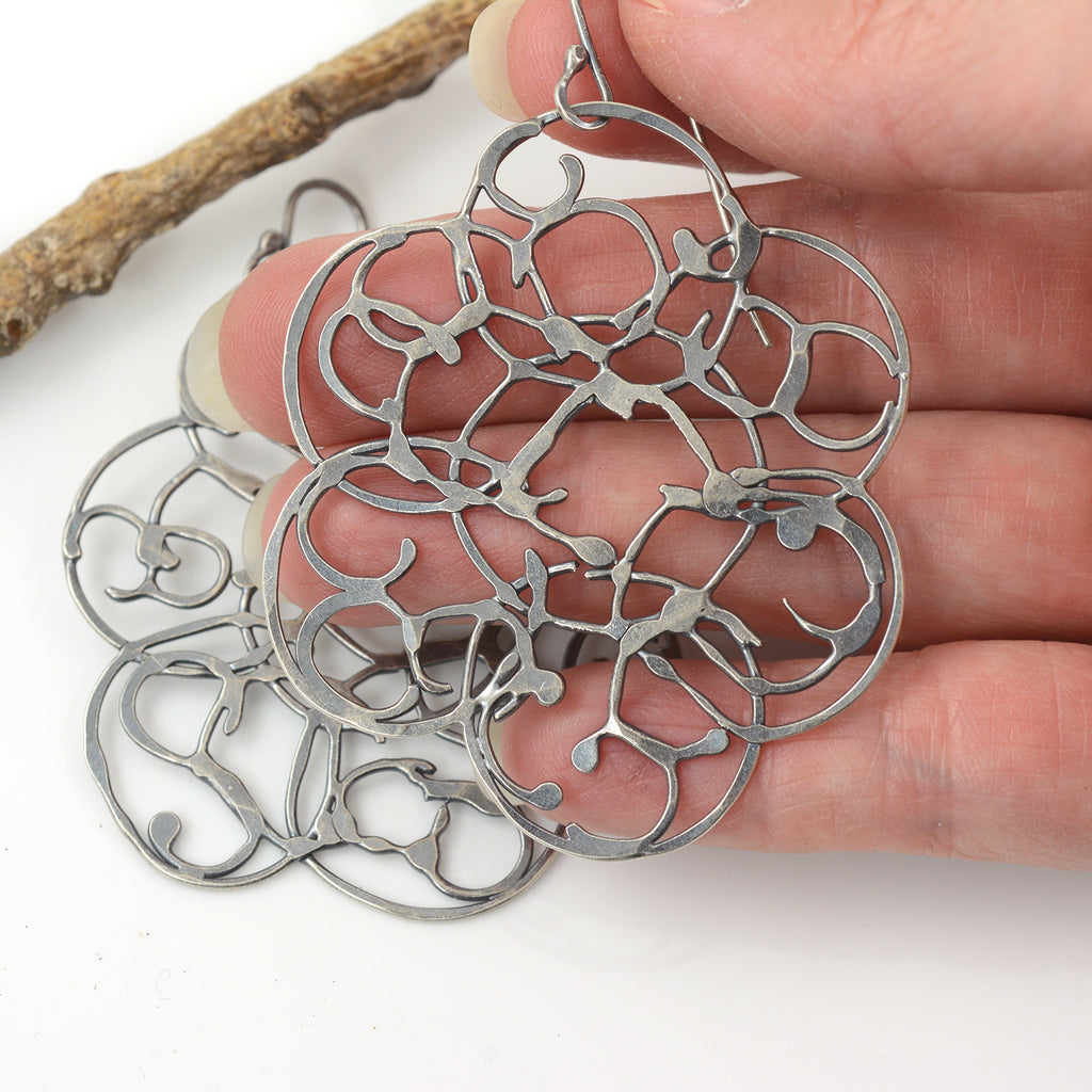Vine Earrings - Size Medium (slightly larger) - Ready to Ship