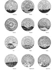 Zodiac Constellation 13x19 Print - Art Poster - Pre-Order - Beth Cyr Handmade Jewelry