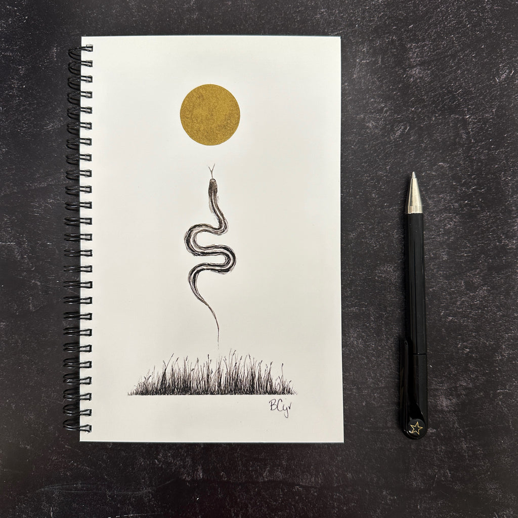 Snake Notebook - Journal/Sketchbook - Blank or Lined - Ready to Ship