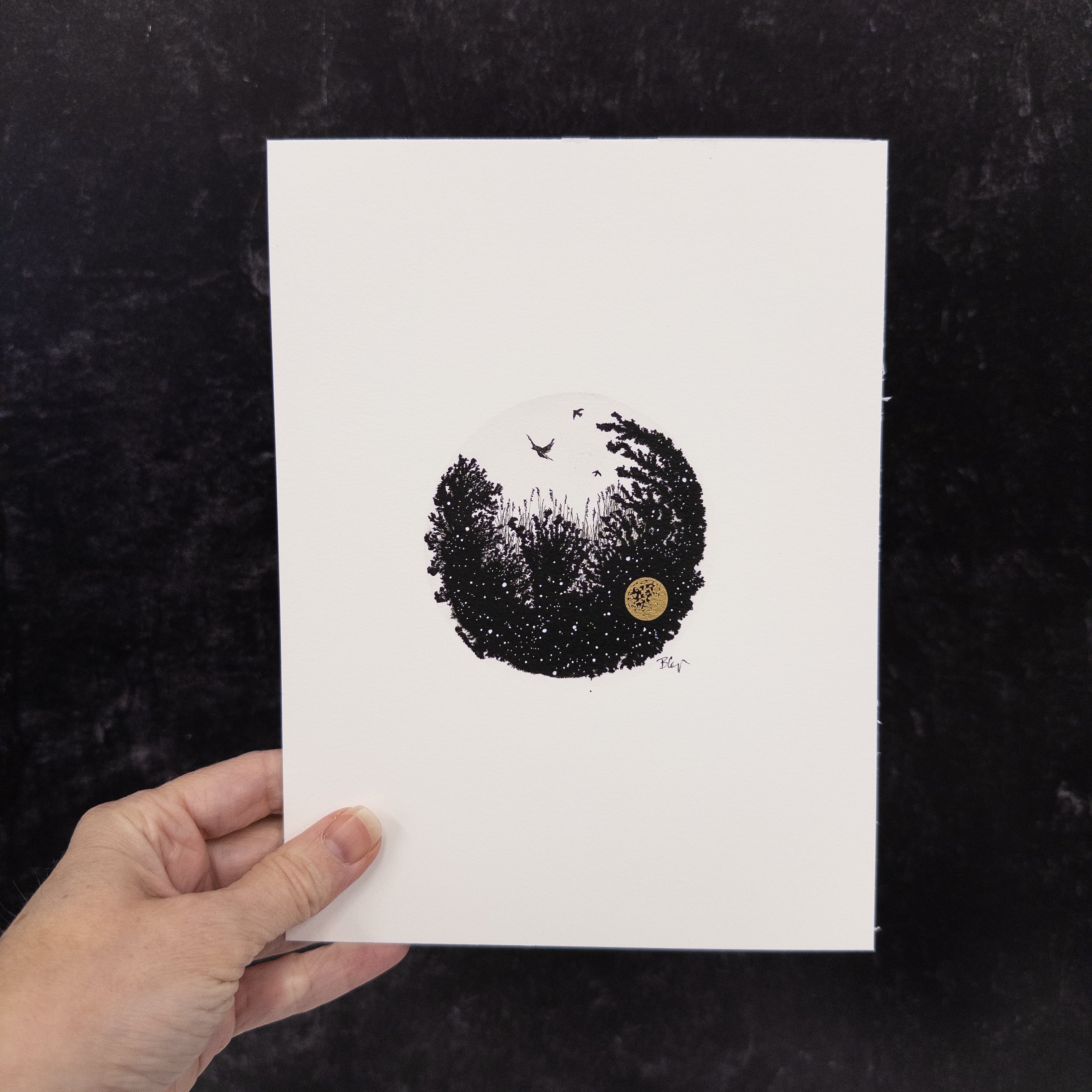 Beauty in the Upside Down - Tiny Birds - Original Drawing - 6x8 - Read ...