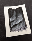Aurora and Snowy Forest - 6"x8" Original Drawing - Ready to Ship