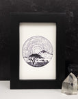 Leo - Star Trails - Zodiac Constellations - Pen and Ink Drawing Print - Print to Order