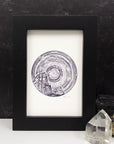 Taurus - Star Trails - Zodiac Constellations - Pen and Ink Drawing Print - Print to Order