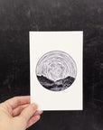 Gemini - Star Trails - Zodiac Constellations - Pen and Ink Drawing Print - Print to Order