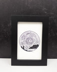 Pisces - Star Trails - Zodiac Constellations - Pen and Ink Drawing Print - Print to Order