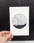 Aries - Star Trails - Zodiac Constellations - Pen and Ink Drawing Print - Print to Order