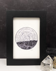 Scorpio - Star Trails - Zodiac Constellations - Pen and Ink Drawing Print - Print to Order