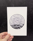 Virgo - Star Trails - Zodiac Constellations - Pen and Ink Drawing Print - Print to Order