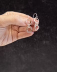 Tiny 3 Circle Earrings - Sterling Silver - Ready to ship