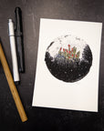 Print Sale - 5"x7" Midnight Flowers - Art Print - Ready to ship